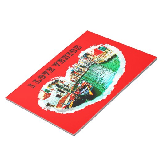 Notepad i love VENICE Notizblock (angewinkelt)
