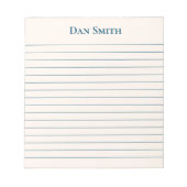 Notepad-Individuelle Name-Notepad Notizblock (Vorderseite)