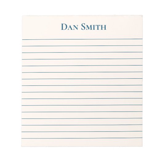 Notepad-Individuelle Name-Notepad Notizblock (Vorderseite)