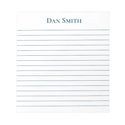 Notepad-Individuelle Name-Notepad Notizblock (Vorderseite)