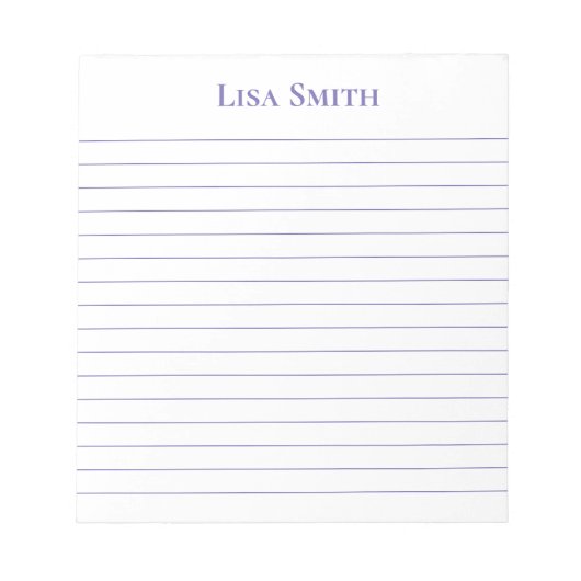 Notepad-Individuelle Name-Notepad Notizblock (Vorderseite)