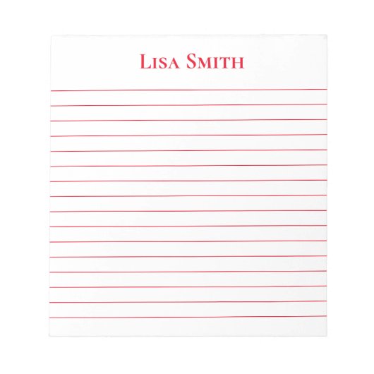 Notepad-Individuelle Name-Notepad Notizblock (Vorderseite)