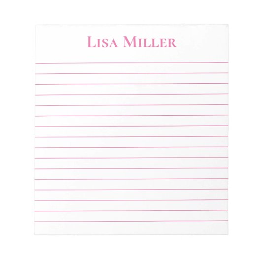 Notepad-Individuelle Name Notizblock (Vorderseite)