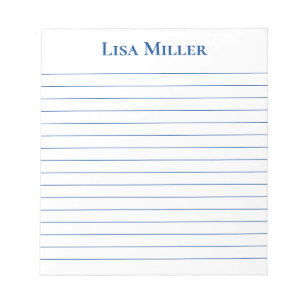Notepad-Individuelle Name Notizblock