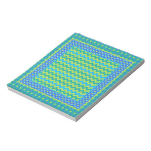 Notepad, Jotter, Mix'n'Match Chevrons, Polka Dots Notizblock
