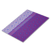 Notepad, Jotter to Personalize Lila Ogee Pattern Notizblock (angewinkelt)