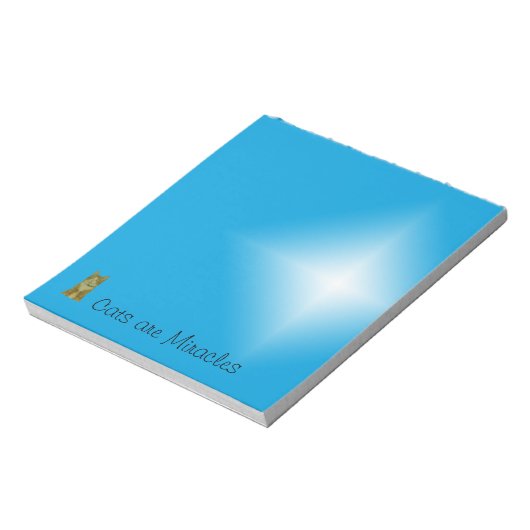 Notepad - Katzen sind Wunder (klein) Notizblock (Rotiert)