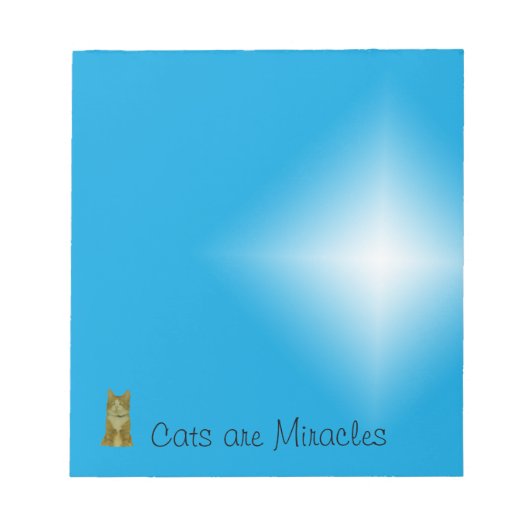 Notepad - Katzen sind Wunder (klein) Notizblock (Vorderseite)