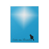 Notepad - Katzen sind Wunder Notizblock (Rotiert)