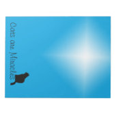 Notepad - Katzen sind Wunder Notizblock (Vorderseite)