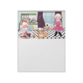 Notepad "Kochen mit Freunden" Notizblock (Rotiert)