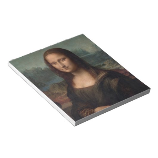 NOTEPAD: LEONARDO DA VINCI: DIE MONA LISA NOTIZBLOCK (angewinkelt)