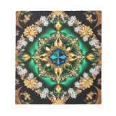 Notepad mit brasilianischen Farben Modernes Design Notizblock (Vorderseite)