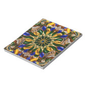 Notepad mit Brasilien Farben Modernes Design Notizblock (Rotiert)