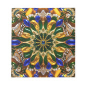 Notepad mit Brasilien Farben Modernes Design Notizblock (Vorderseite)