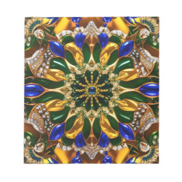 Notepad mit Brasilien Farben Modernes Design Notizblock