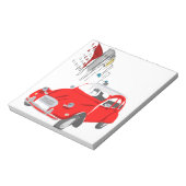 Notepad mit Citroen 2 CV-Abbildung Notizblock (Rotiert)
