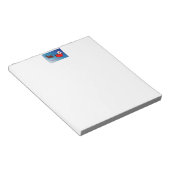 Notepad mit dem Weihnachtsmann im Schlitten Notizblock (angewinkelt)