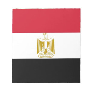 Notepad mit der Flagge Ägyptens Notizblock