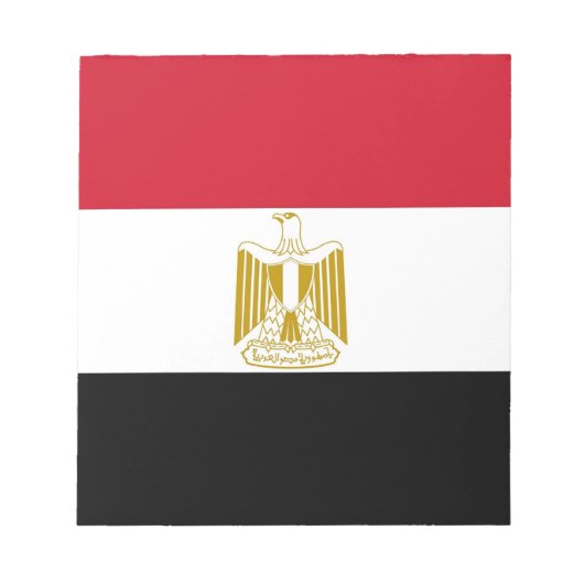 Notepad mit der Flagge Ägyptens Notizblock (Vorderseite)