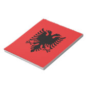 Notepad mit der Flagge Albaniens Notizblock (Rotiert)