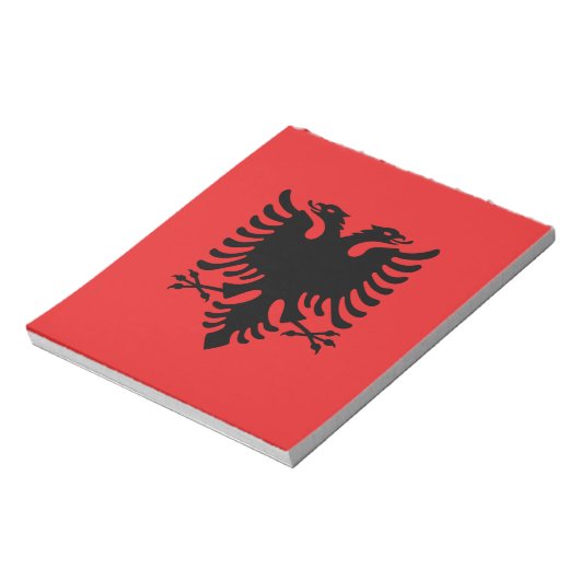Notepad mit der Flagge Albaniens Notizblock (Rotiert)