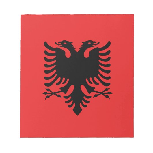Notepad mit der Flagge Albaniens Notizblock (Vorderseite)