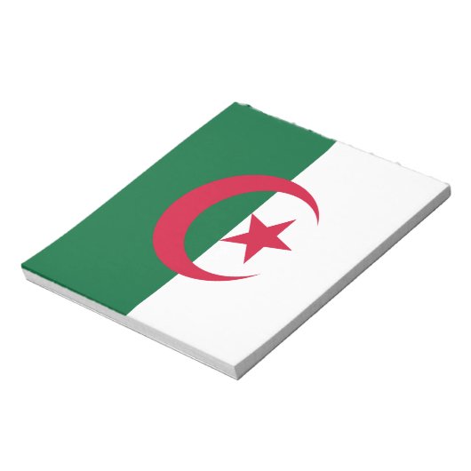 Notepad mit der Flagge Algeriens Notizblock (Rotiert)
