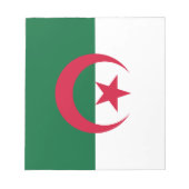 Notepad mit der Flagge Algeriens Notizblock (Vorderseite)