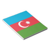 Notepad mit der Flagge Aserbaidschans Notizblock (angewinkelt)