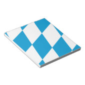 Notepad mit der Flagge Bayerns, Deutschland Notizblock (angewinkelt)