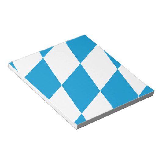 Notepad mit der Flagge Bayerns, Deutschland Notizblock (angewinkelt)