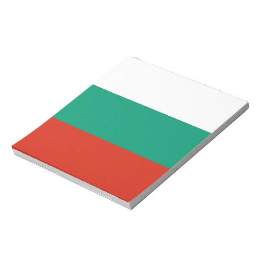 Notepad mit der Flagge Bulgariens Notizblock (Rotiert)
