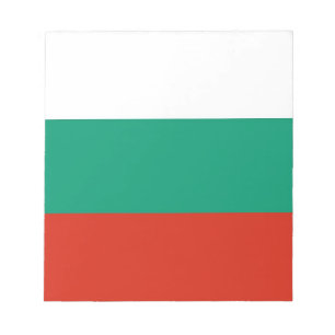 Notepad mit der Flagge Bulgariens Notizblock