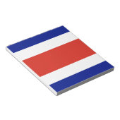 Notepad mit der Flagge Costa Ricas Notizblock (angewinkelt)