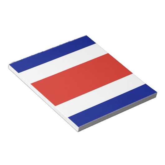 Notepad mit der Flagge Costa Ricas Notizblock (angewinkelt)