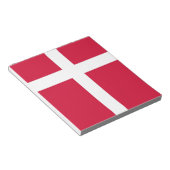 Notepad mit der Flagge Dänemarks Notizblock (angewinkelt)