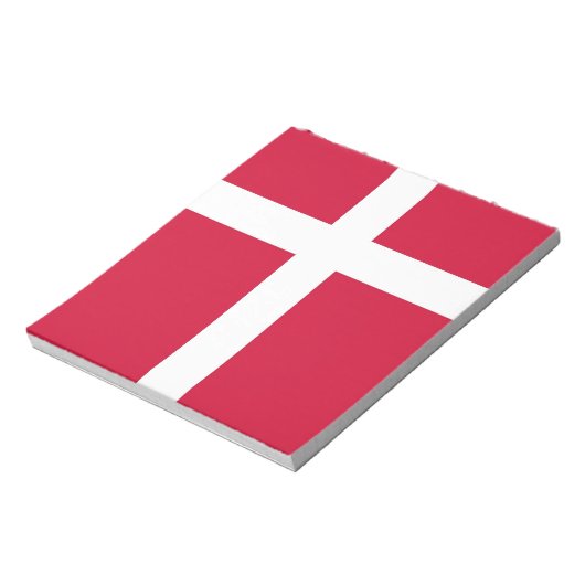 Notepad mit der Flagge Dänemarks Notizblock (Rotiert)