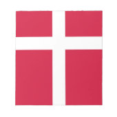 Notepad mit der Flagge Dänemarks Notizblock (Vorderseite)