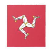 Notepad mit der Flagge der Insel Man Notizblock (Vorderseite)
