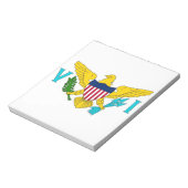 Notepad mit der Flagge der Jungferninseln Notizblock (Rotiert)