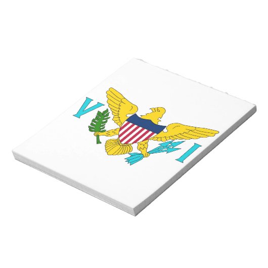 Notepad mit der Flagge der Jungferninseln Notizblock (Rotiert)