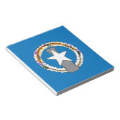 Notepad mit der Flagge der nördlichen Mariana-Inse Notizblock (angewinkelt)