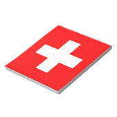 Notepad mit der Flagge der Schweiz Notizblock (Rotiert)