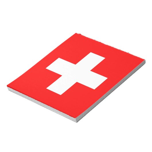 Notepad mit der Flagge der Schweiz Notizblock (Rotiert)