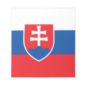 Notepad mit der Flagge der Slowakei Notizblock (Vorderseite)