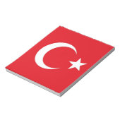 Notepad mit der Flagge der Türkei Notizblock (Rotiert)