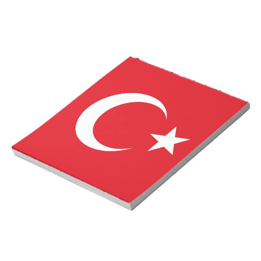 Notepad mit der Flagge der Türkei Notizblock (Rotiert)