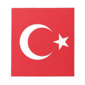 Notepad mit der Flagge der Türkei Notizblock (Vorderseite)