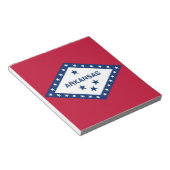 Notepad mit der Flagge des Arkansas-Staat Notizblock (angewinkelt)